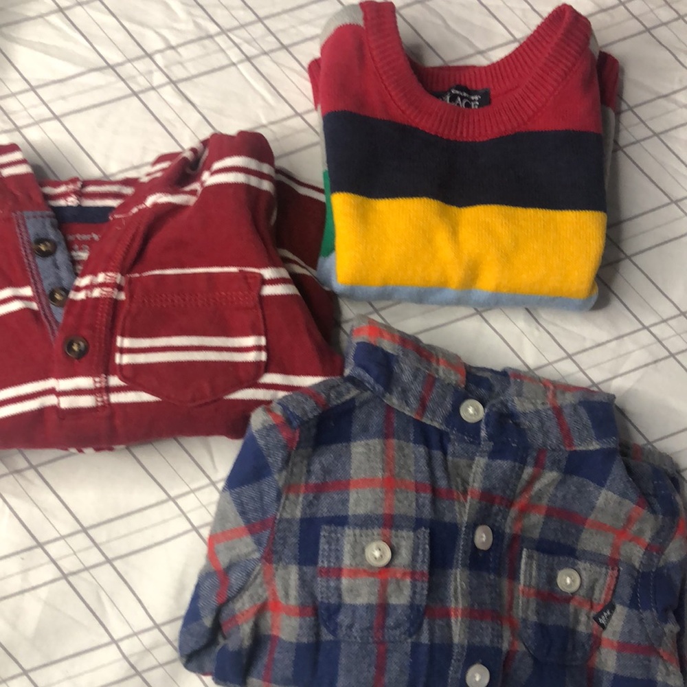 Bundle 3 boy 9-12month tops - Picture 8 of 11
